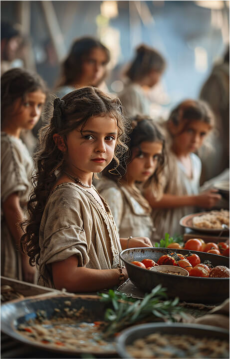 Volunteer team interacting with community